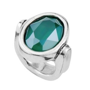 NWT Uno de 50 Orion Green Ring - L/7.5